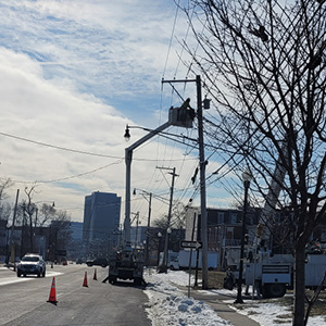 Safe distance from downed power lines